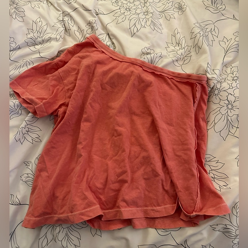 Coral pink free people top